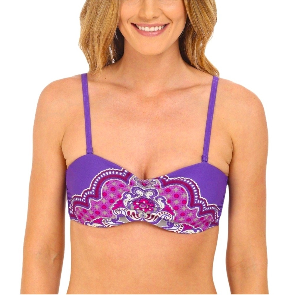 NWT Prana dusted peri jasmine Cosima bikini top Sz L